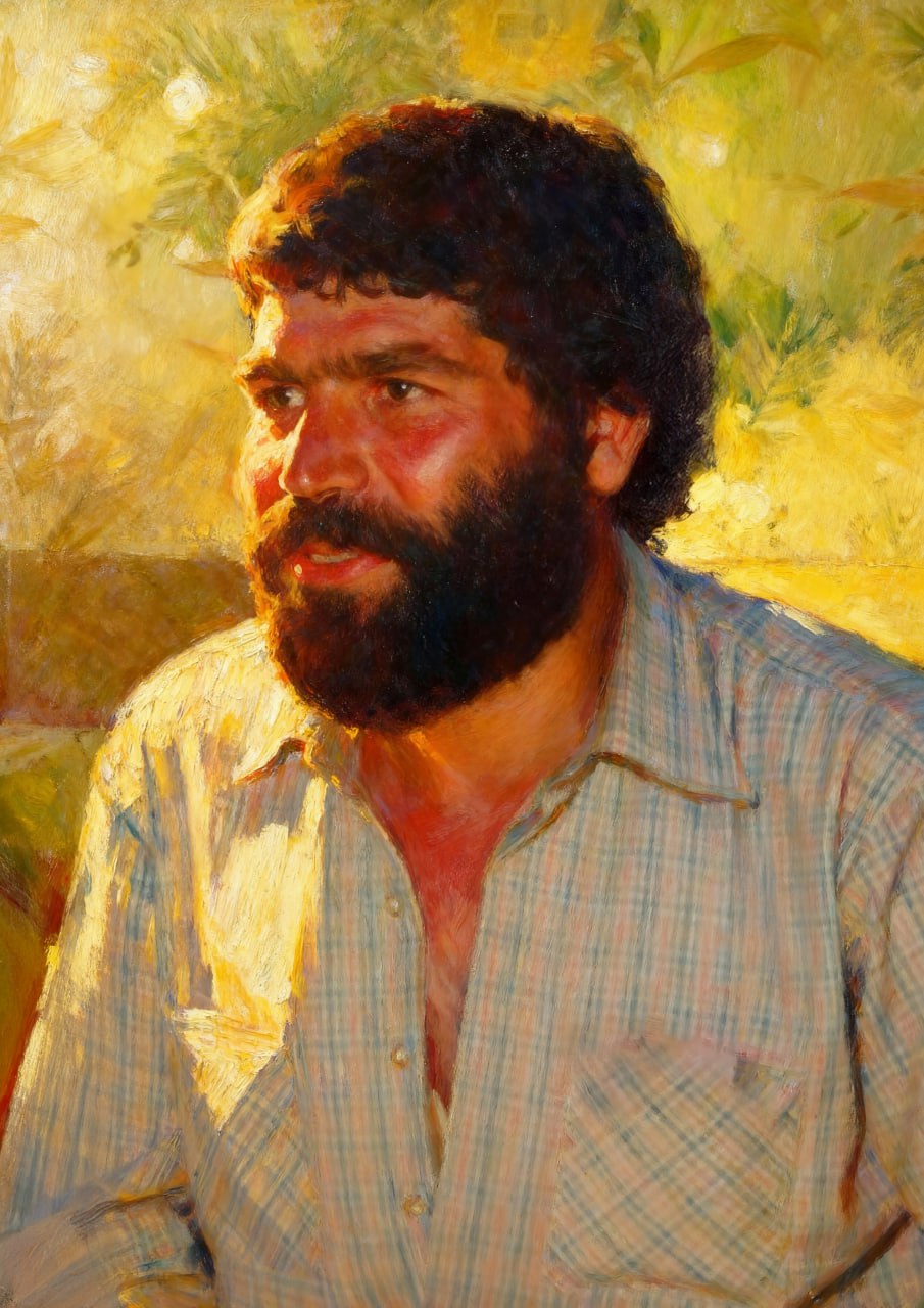 تصویرسازی چهره شهید احمد بیابانی